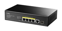 GS1005PTS1  |  CUDY  -  Switch PoE No Gestionable  |  5 puertos Gigabit 10/100/1000 Mbps  +  1 SFP 