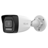 IPC-B140HA-LU  |  HiLooK  -  Cámara Bullet IP  |  4 Mpx  |  Lente fija 2,8 mm | Luz híbrida: IR y luz blanca 30 metros |  Micrófono integrado