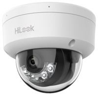 IPC-D140HA-LU  |  HiLooK  -  Cámara de vigilancia IP  |  4 Mpx  |  Lente 2.8 mm | Luz híbrida: IR y luz blanca  |  Micrófono integrado