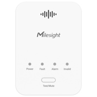 MS-GS101-868M |  MILESIGHT  -  Sensor de Gas metano CH4 LoRaWAN  |  Sirena y LEDs indicadores integrados  |  Salida de relé y de válvula solenoide