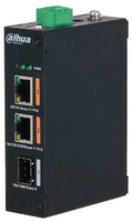 PFS3103-1GT1ET-60  |  DAHUA  -  Switch  PoE 2 puertos 100Mbps + 1 puerto SFP Gigabit |  Puerto 1 admite 60W